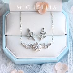 "Our current turnaround time for regular orders is 6-8 weeks. For urgent orders, please shop our Ready-to-Ship collection below (7-10 business days): https://michellia.com/collections/ready-to-ship (please copy and paste into browser) -------- 「Dahlia」- Floral Leaf Necklace, in Forever One Moissonite | N2002 In the Victorian language of flowers, \"Dahlia\" denotes elegance and dignity. Enchanted with petals that fell upon the fairies and sun glitters that danced amongst the leaves, our petite fl Exquisite Bridal Necklace In White Gold, Fine Jewelry Bridal Necklace With Prong Setting, Sterling Silver Bridal Necklace For Wedding, Sterling Silver Round Bridal Necklace For Wedding, Bridal Necklace In White Gold With Prong Setting, Wedding Hand Set Sterling Silver Bridal Necklace, White Gold Bridal Necklace With Prong Setting, White Gold Bridal Necklace With Prong Setting For Wedding, Elegant Cubic Zirconia Necklaces For Marriage