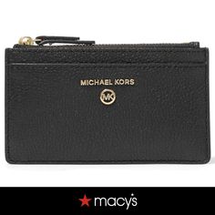 in stock Black Compact Card Holder With Interior Slots, Compact Black Card Holder With Interior Slots, Michael Kors Wallets With Card Slots, Elegant Michael Kors Wallets With Card Slots, Michael Kors Rfid Blocking Rectangular Wallet, Michael Kors Rfid-blocking Rectangular Wallet, Classic Black Compact Card Holder, Michael Kors Rfid-blocking Wallet, Michael Kors Wallets With Card Slots For Daily Use