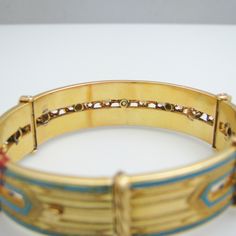 "For sale: (1) g037 18k Yellow Gold Pearl Bracelet PLEASE READ ENTIRE DESCRIPTION BEFORE PURCHASING Pre-owned item. Good condition. Please see pictures for details. Sold as is, as seen on pictures. This bangle contains 19 Pearls. It is not stamped, but has been tested for authenticity. Specifics: 18k Yellow gold Pearl Dimensions: 3.4 mm round Length: 7.75 inches Width: 14.4 mm Weight: 34.8 grams Please be 100% sure of your purchase before buying, as we do not offer refunds. We are more than happ Ceremonial Luxury Gold Jubilee Bracelet, Luxury 14k Stamped Bangle Gift, Ceremonial Yellow Gold Jubilee Bracelet, Antique Yellow Gold Jubilee Bracelet, Luxury Yellow Gold Ceremonial Bracelets, Formal Yellow Gold Bracelet With Decorative Band, Yellow Gold Band Bracelet For Formal Occasions, Luxury Ceremonial Bangle Bracelets, Luxury Collectible Round Bangle