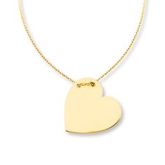 This sweet necklace for her features a heart-shaped disc suspended from an 18-inch cable chain threaded through the top of the pendant. Crafted in 14K yellow gold, the necklace secures with a lobster clasp. Resort Jewelry, Gold Stock, Jewelry Education, Sweet Necklace, Jewelry Advice, Necklace For Her, Accessories Jewelry Necklace, Summer Jewelry, Cultured Pearls