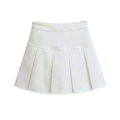 White Skirt Pleated, Classic White Skirt, Clothes Shuffles, Pleated White Skirt, Skirts Aesthetic, Coquette Skirt, Skirt Png, Pleaded Skirt