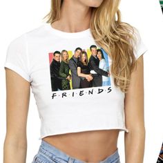 New! Licensed Product. Material:100% Cotton. Label: Popfunk. Exclusive Custom, Collectible, And 100% Authentic Die-Cut Stickers Come With Every Shirt. Model Is 5’9 And Is Wearing A Size Small. Offers Welcome But No Low Balls Please. If You Like: Victoria's Secret Vs, Pink, Brandy Melville, Asos, H&M, Spell, American Apparel Aa, Urban Outfitters U Free People, Forever 21 F21, Hollister, Madewell, Loft, Talbots, Gap, Ralph Lauren, Macy's, Unif, Lazy Oaf, Depop, Vintage, Thrift, Anthropologie Urban Outfitters Summer T-shirt, Trendy White T-shirt From Urban Outfitters, White Short Sleeve Crop Top By Urban Outfitters, Urban Outfitters White Short Sleeve Crop Top, White Letter Print Top From Urban Outfitters, Trendy White Tops From Urban Outfitters, Urban Outfitters Trendy White Tops, Pink Brandy Melville, Friends Cast