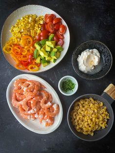 Quick and easy to prepare, this shrimp macaroni pasta salad is a delicious addition to any potluck, summer party, or easy dinner! Featuring tender shrimp, fresh tomatoes, corn, avocado, and bell peppers, all blended with a creamy mayonnaise dressing, this dish is sure to be a crowd-pleaser that everyone will want seconds of! Mayonnaise Salad Dressing, Mayonnaise Salad, Shrimp Macaroni Salad, Shrimp Macaroni, Mexican Macaroni Salad, Macaroni Pasta Salad, Macaroni Salad Ingredients, Creamy Macaroni Salad, Pasta With Mayonnaise