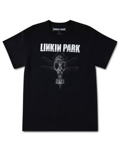 Show off your favorite band in a totally attention-getting way with this Linkin Park gas mask t shirt! This bold graphic tee is sure to make you the most popular person in the room wherever you go. Officially licensed Crewneck Short sleeves Length: About 28" from shoulder to hem Material: Cotton Care: Machine wash; tumble dry low Imported This shirt is Unisex Sizing only For a fitted look, order one size smaller than your normal size Urban Band Logo T-shirt For Fan Merchandise, Urban Band Logo T-shirt For Fan Gear, Urban Band Logo T-shirt For Fans, Urban Style T-shirt With Band Logo, Gas Mask, In The Room, Linkin Park, Gothic Jewelry, Top Tee