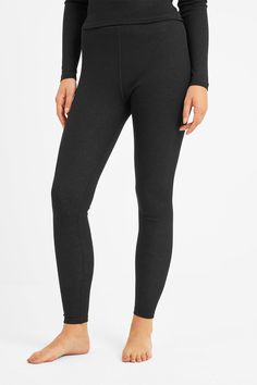 Get kitted out for winter sports with a set of supersoft, thin and stretchy baselayers that you'll barely feel on your skin. Lightweight and gently ribbed, this two piece set of a thermal top and leggings wrap you up from neck to ankle in gentle warmth without adding any bulk under your clothes. You'll stay dry too as the quick-drying fabric wicks away moisture so you don't get damp and clammy inside. For comfort, all the seams are flat on the inside to prevent chafing. Frosty Morning, Leather Jacket Dress, Thermal Base Layer, Petite Jumpsuit, Thermal Leggings, Womens Thermal, Sports Activewear, Petite Coat, Thermal Top