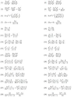 two dimensional functions are shown in this worksheet for the same set of numbers