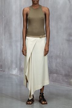 Fitted Beige Asymmetrical Maxi Skirt, Beige Fitted Asymmetrical Maxi Skirt, Fitted Beige Asymmetrical Skirt, Fitted Asymmetrical Beige Skirt, Beige Fitted Asymmetrical Skirt, Petar Petrov, Wrap Midi Skirt, Silk Midi Dress, Triangle Shape