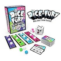 the dice fury board game is in its box and ready to be played with friends