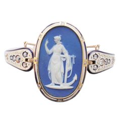 Wedgwood Victorian Cameo Bracelet Antique Porcelain Plates, Victorian Cameo, Anchor Jewelry, Cameo Bracelet, Victorian Jewellery, Handmade Jewelry Findings, Jewelry Victorian, Handmade Jewelry Ring, Blue Porcelain