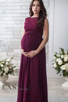 Lasaky - Sophisticated Chiffon Maternity Maxi Dress with Exquisite Lace Stitching Fall Maternity Dress, Pregnant Party Dress, Maternity Photography Props, Lace Maternity Dress, Maternity Long Dress, Dresses Maternity, Sleeveless Lace Dress, Lace Sleeveless Top, Maternity Maxi