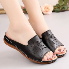 New Shoes Sandals Women Outdoor Walking Shoes Retro Ladies Shoes Slip On Women Shoe Slipper Female Zapatillas Muje Footwear Spring Non-slip Slip-on Mules, Comfortable Slip-on Closed Toe Wedge Sandals, Summer Closed Toe Non-slip Mules, Black Slip-on Wedge Sandals, Non-slip Closed Toe Summer Mules, Summer Non-slip Closed Toe Mules, Comfortable Open Toe Flats For Spring, Comfortable Flat Heel Non-slip Sandals, Casual Open Toe Non-slip Mules