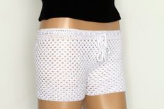 Crochet Shells Shorts Pattern lace crochet short PDF by etty2504 White Crochet Beach Bottoms, White Crochet Bottoms For Beach, White Crochet Bottoms For Vacation, White Crochet Beach Shorts, White Crochet Shorts For Beach, White Crochet Trim Shorts For Beach, Crochet Shells, White Crochet Shorts, Crochet Shorts Pattern