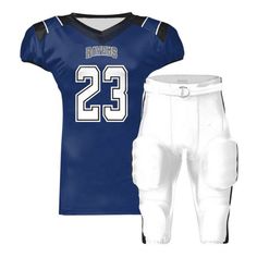 a football uniform with the number 23 on it