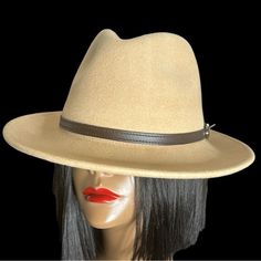 Men’s Tan Felt Rain Hat By Seville Nwt Waterproof Feather Felt Crushable Packable Keeps You Cozy Warm And Dry Inside Head Circumference: 23” Classic Beige Felt Hat For Outdoors, Winter Outdoor Solid Color Fedora, Winter Travel Hat, Nike Bucket Hat, Supreme Brand, Dragon Hats, Black Trucker Hat, Orange Hats, Navy Hats