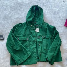 *Nwt* Zara Hooded Jacket - Oxford Green (Size M) *Original Price Cut Off As I Received This As A Gift *Oversized Fit - Fits More Like A L Or Smaller End Of Xl Trendy Hooded Parka With Adjustable Hood, Green Hooded Windbreaker For Fall, Green Parka For Spring Streetwear, Spring Green Parka For Outdoor Activities, Hooded Utility Jacket For Fall, Trendy Hooded Jacket For Spring Outdoor Activities, Casual Green Outerwear With Adjustable Hood, Casual Green Hoodie Outerwear, Spring Green Parka For Outdoor