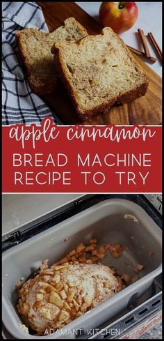 an apple cinnamon bread machine recipe to try