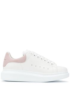 Back Round, Sole Sneakers, Sneakers White, Alexander Mcqueen, Top Sneakers, Adidas Sneakers, Rubber Sole, Alexander, Lace Up