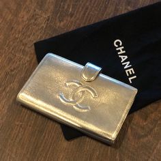 Champagne Colored Chanel Wallet. Like New, Never Used. Vintage Chanel Wallet, Luxury Gold Wallet For Formal Occasions, Luxury Formal Wallets With Silver-tone Logo, Luxury Gold Wallet For Everyday Use, Luxury Gold Wallets With Card Slots, Gold Luxury Wallets With Card Slots, Modern Gold Wallet For Formal Occasions, Modern Gold Wallets For Formal Occasions, Luxury Wallets With Silver-tone Hardware For Formal Occasions