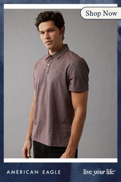 Super soft cotton jersey blend/Collared neck/Two-button placket/This shirt is Real Good: Made with the planet in mind & a promise to continue to do better. Everyday Cotton Shirt With Collared Neckline, Business Casual Polo Collar Top, Collared Cotton T-shirt For Everyday, Cotton Collared T-shirt For Everyday, Casual Collared Neckline Tops For Business Casual, Relaxed Fit Polo Collar Top For Casual Gatherings, Casual Cotton Polo Shirt For Business Casual, Business Casual Cotton Tops With Relaxed Fit, Collared Cotton Tops For Casual Gatherings