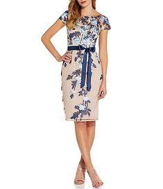 Petite Cocktail & Party Dresses | Dillard's Elegant Beige Half Sleeve Dress, Elegant Beige Half-sleeve Dress, Elegant Beige Half Sleeve Midi Dress, Elegant Beige Midi Dress With Half Sleeves, Beige Fitted Half Sleeve Dress, Beige Fitted Dress With Half Sleeves, Elegant Boat Neck Spring Dress, Spring Fitted Dress With Boat Neck, Spring Boat Neck Midi Dress