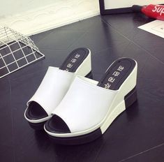 Shipping: Worldwide Express Shipping AvailableDelivery time: 7-15Days Fast ShippingReturns: Fast refund, 100% Money Back Guarantee.Brand Name: WDHKUNShoes Type: SlidesApplicable Place: OutsideUpper Material: PUHeel Height: High (5cm-8cm)Origin: Mainland ChinaSeason: SummerHeel Type: WedgesItem Type: SlippersModel Number: 3456Fashion Element: ShallowDepartment Name: AdultOutsole Material: RubberWith Platforms: YesPlatform Height: 3-5cmStyle: ROMEInsole Material: PUPattern Type: SolidFit: Fits tru White Closed Toe Sandals For Summer, White Closed Toe Platform Slippers For Summer, Trendy White Round Toe Platform Slippers, Trendy White Platform Slippers With Round Toe, White Open Toe Casual Wedge Sandals, Casual White Platform Slide Slippers, Trendy White Platform Slippers For Summer, White Synthetic Sandals For Summer, White Platform Sandals For Summer