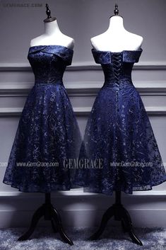 10% off now|Free shipping world-wide. Off Shoulder Navy Stars Lace Tea Length Party Dress at GemGrace. Click to learn our pro custom-made service for wedding dress, formal dress. View #HomecomingDresses for more ideas. Fitted Tea-length Dress For Prom Season, Sleeveless Winter Prom Dress, Winter Sleeveless Dress For Prom, Vintage Knee-length Dress For Banquet, Sleeveless Wedding Dress For Winter, Vintage Knee-length Prom Dresses, Winter Banquet Knee-length Dress, Tea Length Prom Dress For Party Season, Fitted Tea Length Evening Dress For Summer