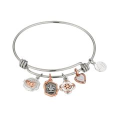 Celebrate the warmth and kindness of grandma, and all she does for your family with this beautiful sterling silver charm bangle bracelet. Celebrate the warmth and kindness of grandma, and all she does for your family with this beautiful sterling silver charm bangle bracelet.  Metal: stainless steel Length: 8 in. Plating: brass Packaging: boxed Finish: polished Additional details: mother of pearl accent, crystal inlay Gemstones may have been treated to enhance their appearance. Special care may b Inspirational Sterling Silver Nickel-free Bracelets, Spiritual Bangle Charm Bracelet, Mother's Day Gift Bangle Jewelry For Mom, Mother's Day Gift Bangle Jewelry, Mother's Day Bangle Gift For Mom, Inspirational Jewelry Gift For Mom, Silver Inspirational Jewelry For Friendship, Inspirational Silver Jewelry For Friendship, Inspirational Jewelry For Mom