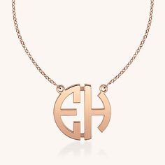 Precise lines, quintessential bold script, if ever a necklace commanded attention, it’s our best-selling (and Monya Heirloom) Michele Monogram. Classic Formal Name Necklace With Initials, Classic Initial Pendant Jewelry With Hallmarks, Classic Monogram White Gold Necklace, Formal Monogram Pendant Jewelry, Formal Monogram 14k Gold Necklace, Formal 14k Gold Monogram Necklace, Modern Personalized Necklace For Formal Occasions, Classic Yellow Gold Monogram Necklace, Luxury 14k Gold Monogram Necklace