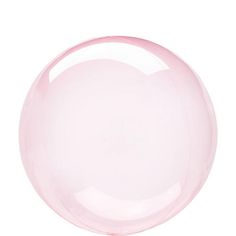 a pink plastic ball on a white background