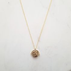 "Free Shipping On All Domestic Orders (USA ONLY) Free Shipping On Worldwide Orders $75+ (Use FREESHIP75 at Check Out) A stunning coin medallion punctuates this handmade necklace with vintage sophistication. ♥ 18K Gold Filled Medallion Pendant ♥ Available in 16\", 18\", 20\", and 22\" Cable Chain (Crafted on the top of 925 sterling silver) ♥ Spring Ring Clasp ♥ Nickel Free ♥ All items are packed inside an elegant Gold Spoon jewelry box. If you are purchasing a product to send as a gift, we can se Sterling Silver Medallion With Adjustable Chain, Sterling Silver Tarnish Resistant Pendant Necklace, Gold Sterling Silver Medallion Necklace For Everyday, Sterling Silver Medallion Necklace With Adjustable Chain, Gold Sterling Silver Medallion Necklace With Adjustable Chain, Sterling Silver Rose Gold Coin Pendant Necklace, Silver Locket Necklace For Everyday, Tarnish Resistant Medallion Sterling Silver Chain Necklace, Rose Gold Sterling Silver Necklace With Coin Pendant