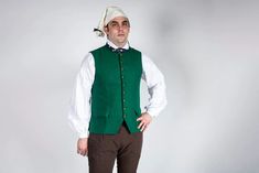 1770's Waistcoat - Samson Historical British Uniforms, Wool Waistcoat, The Rev, Middle Class, Fabric Tape, Men's Wardrobe, 18th Century, Clothing Items, Different Colors