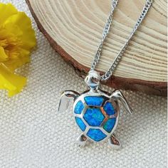 Opal Sea Turtle Necklace Metal Turtle, Dainty Fine Jewelry, Sea Turtle Necklace, Turtle Jewelry, Opal Pendant Necklace, Turtle Necklace, Diamond Choker, Diamond Solitaire Necklace, Turtle Pendant