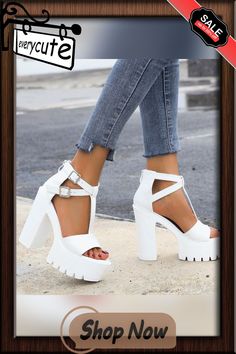 Summer Women Sandals Sexy Waterproof Platform Cross Buckle Non-slip Thick Heel High Heel Sandals Nightclub Stage Shoes Cross Buckle, Thick Heel, Women Sandals, Thick Heels, Heel Sandals, High Heel Sandals, Night Club, Summer Women, High Heel