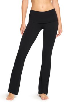 These go-to lounge pants from Kim Kardashian's SKIMS line are cut from soft cotton jersey with a deep fold-over waist. 32" inseam; 19" leg opening; 10" front rise; 13 1/2" back rise (size Medium) 90% cotton, 10% elastane Machine wash, tumble dry Imported Long Yoga Pants For Relaxation, Versatile Yoga Pants For Lounging, Solid Color Yoga Pants With Comfort Waistband For Relaxation, Athleisure Comfort Stretch Bottoms For Relaxation, Comfort Waistband Yoga Pants For Lounging, Comfort Stretch Versatile Yoga Pants For Relaxation, Wide Leg Athleisure Activewear For Lounging, Versatile Comfort Stretch Yoga Pants For Relaxation, Sporty Comfort Stretch Yoga Pants For Relaxation