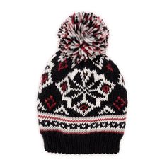 Top off your winter look with the MUK LUKS Women's Patterned Beanie! Featuring a beautiful fair isle knit, this beanie pairs perfectly with matching gloves. The lightweight yet warm knit will keep you cozy. One size fits most, making it the perfect fun and stylish accessory for everyone!  Machine wash on gentle cycle, no bleach, lay flat to dry.   Pull On  Pom Detail  Ribbed cuff for added security  Light weight but warm knit.  One Size Fits Most Cozy Beanie, Floppy Hats, Knitted Slippers, Cozy Gift, Fair Isle Knitting, Pom Beanie, Knit Pattern, Winter Looks, Knit Beanie