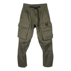 Nike ACG ARMY GREEN Casual Pants Nike Cargo Bottoms, Green Utility Pants With Cargo Pockets, Green Techwear Pants With Multiple Pockets, Green Parachute Pants With Cargo Pockets, Green Techwear Pants With Pockets, Green Utility Cargo Pants, Green Techwear Bottoms With Multiple Pockets, Green Techwear Pants With Cargo Pockets, Green Techwear Trousers