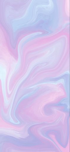 an abstract painting with pink, blue and white colors