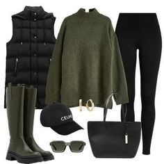 Green Zara Boots Outfit, Zara Winter 2023, Androgyny Fashion Women, Green Sweater Outfit Women, Celine Cap Outfit, Green Boots Outfit Winter, Winter Outfits Women 2024, Comfortable Outfits Winter, Zara Outfit 2023 Autumn