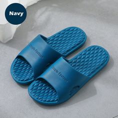 Slippers with a solid color design are the products that are used a lot during the summer season. These slippers are mainly used in the bathroom, on the beach, and by the pool. Since it is completely made of EVA material, it is very light and easily washable. Buy, use, wash, and carry wherever you want. All of this will be very easy with this product. Designed by 4COLORDRESS Men Slippers, Slide Slippers, Summer Slippers, Elegant Shoes, Flip Flop Shoes, Summer Patterns, Fashion Sandals, Blue Sandals, Beach Sandals