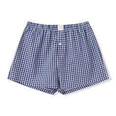 PRICES MAY VARY. Material: This women's plaid boxers are made of high quality 95%polyester, 5%cotton. The casual shorts for women are breathable and skin-friendly. Cut from soft fabric for a comfortable fit. Feature:Elastic waistband, casual lounge short ,low waist, plaid print, solid color, button front, loose fit, micro above knee length, pull-on closure, easy to put on and take off. Style: Y2k short, Low waist design highlights your charming figure. And the classic color allows you to stand o Boxer Shorts For Women, Womens Boxer Shorts, Plaid Boxers, Pajamas Shorts, Womens Boxer, Womens Boxers, Womens Pajama Shorts, Summer Plaid, Gingham Shorts