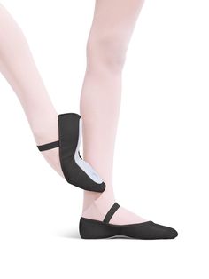 Daisy Ballet Shoe - ChildStep up to the barre in the Leather Daisy Ballet Shoe. Features a full sole and pre-attached criss-cross elastics for a snug fit. Choose between playful daisy patterned lining on the ballet pink slipper or non-print lining on the black or white slipper. This full sole ballet shoe is highly recommended for beginner dancers with a wider foot. Product Features: Constructed of soft leather Leather upper Full chrome tanned suede leather outsole for durability Daisy print on c