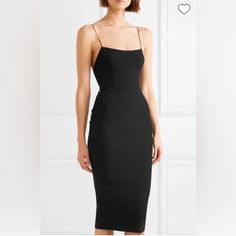 Never Worn -- Still Has Tags Perfect Condition **Do Not Ask Me To Trade, Discount My Item Excessively, Or Contact You Off Of Poshmark. If You Spam Me, I Will Report And Block You.** Elegant Midi Dress With Spaghetti Straps For Work, Elegant Spaghetti Strap Dress For Workwear, Elegant Spaghetti Strap Workwear Dresses, Black Midi Dress With Straight Neckline For Dinner, Black Dress With Straight Neckline For Dinner, Black Dinner Dress With Straight Neckline, Trendy Dresses Summer, Alex Perry, Different Dresses