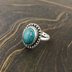 All of the jewelry is handcrafted by artisans💍. We use cutting edge technology for precision and amazing quality. All of the designs are sketched by me✌🏼. Details: Stone💎: Turquoise (Tibet) Metal: 925 Sterling Silver Size: All Ring Sizes Stone Shape: Round All of our products have 925 stamp. This product is suitable for everyday use and for special occasions as well. We also accept wholesale orders on wholesale value. Please contact us freely for wholesale orders. The picture is only for repr Chunky Silver Rings, Silver Ring For Women, Her Ring, Silver Rings With Stones, Ring Turquoise, Blue Stone Ring, Natural Gemstone Ring, Turquoise Ring Silver, Thumb Ring