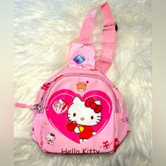 New, Unused Has Adjustable Strap ****Phone Case Not Included, Just Shown For Size Reference****Comparable To Iphone 14 Case*** Hello Kitty Bags, Hello Kitty Bag, Strap Phone, Hello Kitty Pink, Mini Backpack, Adjustable Straps, Hello Kitty, Phone Case, Bag Lady