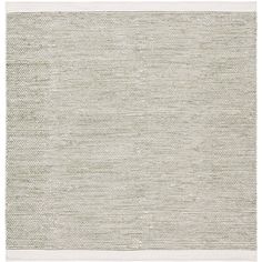 a white rug with some lines on it