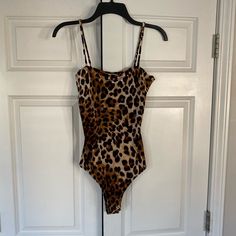 Nwt Fashion Nova Fit And Desire Bodysuit Cheetah Print Snap Bottom Spaghetti Straps Sleeveless Stretch Leopard Print Bodysuit, Casual Stretch Leopard Print Bodysuit, Casual Fitted Leopard Print Swimwear, Leopard Print Fitted Bodysuit For Beach, Fitted Leopard Print Bodysuit For Beach, Fashion Nova Plus Size, Fashion Nova Bodysuit, Spaghetti Strap Bodysuit, Bustier Bodysuit