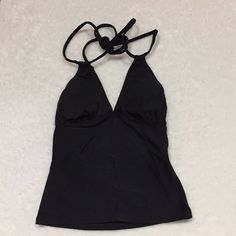 Brand New! Elegant Black Halter Top For Poolside, Elegant Black Halter Top For Beach, Black Tops For Poolside Spring Occasion, Black V-neck Halter Top For Beach, Grey Outfit, Dream Style, Church Decor, Dream Clothes, Tokyo Revengers