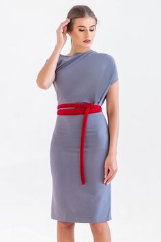 Gray Cocktail pencil midi Dress, Summer work Wiggle Belted Business dress, Fitted Party office asymm Gray Fitted Midi Bodycon Dress, Gray Evening Midi Dress, Chic Fitted Gray Bodycon Dress, Gray Midi-length Bodycon Dress, Elegant Gray Knee-length Midi Dress, Fitted Asymmetrical Midi Dress For Office, Modern Bodycon Midi Dress For Work, Chic Gray Midi Dress For Formal Occasions, Chic Gray Formal Midi Dress