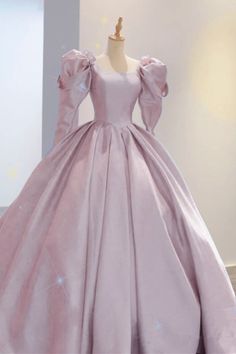 Dusty Pink Wedding Dresses satin long sleeves ball gown for women Princess Style Quinceanera Dress For Wedding, Long Sleeve Ball Gown For Quinceanera And Prom Season, Long Sleeve Ball Gown With Fitted Bodice For Quinceanera, Long Sleeve Fitted Bodice Ball Gown For Quinceanera, Princess Quinceanera Dress With Sweetheart Neckline For Banquet, Elegant Long Sleeve Ball Gown For Quinceanera, Princess Style Fitted Quinceanera Dress For Banquet, Fitted Princess Quinceanera Dress For Banquet, Fitted Princess Style Quinceanera Dress For Banquet