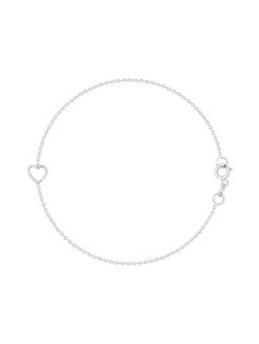 We have added bracelets to our best selling Blair Collection. Wear a cute heart on your wrist everyday! It's dainty, sweet, and perfect for daily wear! Have an initial bracelet? You can add a heart to that too! Classic White Heart-shaped Bracelet, Classic White Gold Heart Bracelets, Minimalist Heart Pendant Bracelet, Classic Heart Shaped White Gold Bracelet, Classic Heart Charm Bracelet In White Gold, Elegant Sterling Silver Bracelet With Heart Charm For Everyday, Elegant Everyday Bracelets With Heart Pendant, Elegant Everyday Sterling Silver Bracelet With Heart Charm, White Gold Classic Heart Charm Bracelet